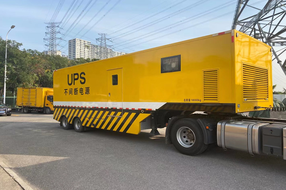 平原发电机租赁施工现场